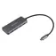 eSTUFF USB-C Charging Hub / Rozbočovač / 4x USB-A 3.2 Gen1 / USB-C PD 65W / hliníkový