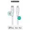 eSTUFF INFINITE (GRS) bílá / Kabel / USB-C - Lightning / 3 m / MFI
