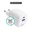 eSTUFF INFINITE GRS bílá / Nabíječka / USB-C / 67 W / GaN / rychlé nabíjení