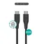 eSTUFF INFINITE (GRS) černá / USB-C kabel / USB-C - USB-C / 1 m / 60 W / Recyklovaný plast