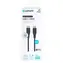 eSTUFF INFINITE (GRS) černá / Kabel USB-C / 3 m / 60 W / GRS recyklovaný plast
