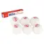 TEDDIES Míčky na stolní tenis SHIELD / 6 ks / průměr 4 cm / bílé