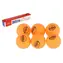 TEDDIES Míčky na stolní tenis SHIELD žluté / 6 ks / 4 cm / bezešvé / 14+