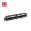 LYNX 10" patch panel 12-port černý / Patch panel / Cat6 / UTP / 50µ pozlacení / nestíněný