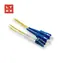 Lynx LC/SC OS2 0,5m / Optický patch kabel / Singlemode 9/125 µm / Duplexní / žlutá
