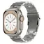 X-SITE Titan stříbrná / Řemínek pro Apple Watch / 42/44/45/49 mm