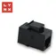 Lynx Keystone spojka UTP Cat5e černá / Spojka / Cat5e / 8P8C (RJ45)