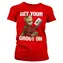 Tričko Guardians of the Galaxy 2 – Get Your Groot On dámské M / Dámské / červená