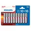 Philips Power LR6P20BP/10 AA 10+10 ks / Baterie / 1,5 V / alkalická