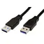 USB kabel USB3.0 A(M) - A(M) 0,5m černý / Kabel / USB 3.0 / 5Gbps