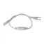 Flexo šňůra PVC pro LED pásky SMD3528 / Napájecí kabel / 230V / 3m