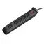 V7 Surge Protect černá / Přepěťová ochrana / 5 zásuvek / 1050J / 1 m kabel