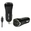 Beline Autonabíječka 2xUSB černá / Autonabíječka / 2,1 A / microUSB kabel 100 cm