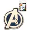Odznak Avengers logo kovový / Placka / průměr 2,5 cm / od 6 let
