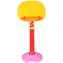 MERCO Basketbalový koš žlutý / Basketbalový koš / nastavitelná výška 120-160 cm / průměr obroučky 27 cm / plast