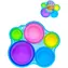 Pop It Bubble Pops antistresová hračka / Silikon / 5 maxi bublin / od 3 let