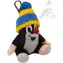MORAVSKÁ ÚSTŘEDNA Krtek s karabinou sedící modrý kulich / Plyšová klíčenka / 9 cm / volně / od 3 let