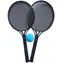 ACRA Sada na soft tenis / 2 pálky + míček / plast / 53 cm / 3+