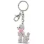 PINK Přívěsek na klíče zlatý pes mini / Klíčenka / 12,7 cm