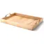 Continenta Tác s kovovými madly / Tác / gumovníkové dřevo / 53 x 36 x 5 cm