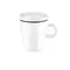 Guzzini Coffee&Go bílá / Šálek na espresso / Dvouplášťový / Plast / 50 ml