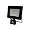 OKKO E011EIS LED reflektor se senzorem pohybu černý / 30W / 2550lm / 4000K / IP65 / dosah senzoru 10m