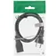InLine napájecí kabel Schuko - C19 černá / Napájecí kabel / 2 m / CEE 7/7 - IEC C19 / 16 A