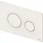 Tece Loop ovládání splachování bílá / Ovládání splachování / 2 tlačítka / 150x200 mm
