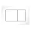 Tece 9240400 bílá / Ovládací tlačítko splachování / 2 tlačítka / 220 x 150 mm / plast