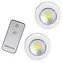 Konnoc SP-032 / LED svítidlo / 2 ks / COB 2x1W / 70lm / Dálkové ovládání / 3x AAA