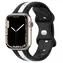 X-SITE Silikonový řemínek pro Apple Watch 38/40/41mm černo-bílá / Řemínek / Silikonový