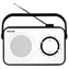 Aiwa R-190BW bílá / Přenosné rádio / FM / Mono / vestavěná anténa