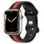 X-SITE Silikonový řemínek pro Apple Watch 38/40/41mm černo-červená / Řemínek / Silikonový