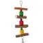 Bird Jewel Hračka - závěsná dřevěná se zvonkem 30 cm