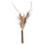 Magic Cat Hračka - Natural Fun dřívko s přírodními pírky 6cm