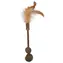 Magic Cat Hračka - Natural Fun dřívko s přírodními pírky a zelenými koulemi 18cm