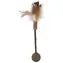 Magic Cat Hračka - Natural Fun dřívko s přírodními pírky a koulemi 18cm