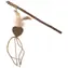 Magic Cat Hračka - Natural Fun šidítko srdce s přírodními pírky a provázky 25cm