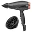 BaByliss 6709DE černá / Vysoušeč vlasů / 2100 W / 3 teploty / 2 rychlosti / rychlost vzduchu 106 kmh / ionizér