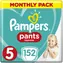 Pampers Pants Monthly Box (152 ks) / Plenkové kalhotky / Velikost 5 (12-17 kg)