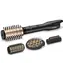 BaByliss AS970E černá-zlatá / Horkovzdušná kulma / 650 W / 2 teploty / 4 nástavce / ionizace