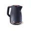 Tefal Loft KO251430 modrá / Rychlovarná konvice / 2400W / 1.7 l / plast / otočný konektor 360°