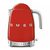 SMEG KLF04RDEU červená / Rychlovarná konvice / 1.7L / 2400W / regulace teploty 
