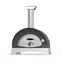 Alfa Forni Ciao Top šedá / Pec na pizzu / 500°C / 70 x 40 cm / na dřevo