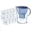 Brita Marella modrá / filtrační konvice na vodu / 2.4 l / + 12 filtrů Maxtra+
