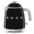 SMEG 50's Retro Style černá / Rychlovarná konvice mini / 0.8L / 1400W