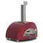 Alfa Forni Moderno 1 červená / Pec na pizzu / 500°C / 60 x 40 / na dřevo 