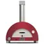 Alfa Forni Moderno 1 červená / Pec na pizzu / 500°C / 60 x 40 / na LPG 