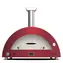 Alfa Forni Moderno 5 červená / Pec na pizzu / 500°C / 100 x 70 cm / na LPG a dřevo 