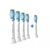 Philips Sonicare C3 Premium Plaque Control HX9045/17 bílá (5 ks) / Náhradní hlavice pro kartáček